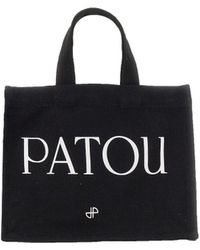 Patou - Tote Bag With Logo Print - Lyst