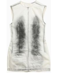 Acne Studios - Black/white Denim Short Dress - Lyst