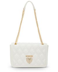 Love Moschino - Quilted Synthetic Leather Shoulder Bag - Lyst