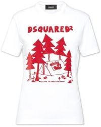 DSquared² - D2 Logo-Print T-Shirt - Lyst