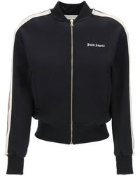 Palm Angels - Track Sweatshirt With Contrast Bands - Lyst