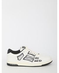 Amiri - Chunky Skeleton Low Top Sneaker In White/black - Lyst