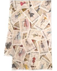 Faliero Sarti - Sketches Modal And Silk Blend Stole - Lyst