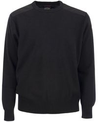 Paul & Shark - Wool Crew Neck With Iconic Badge - Lyst