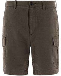 Vince - Cotton And Linen Cargo Shorts - Lyst