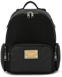 Dolce & Gabbana - Logo Plaque Backpack - Lyst