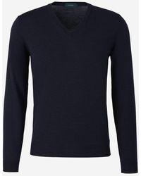 Zanone - Wool Knitted Sweater - Lyst