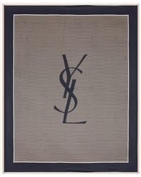 Saint Laurent - Cassandre Striped Stole - Lyst