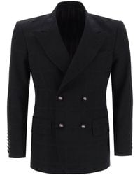 Etro - Double Breasted Jacket With Check Pattern - Lyst