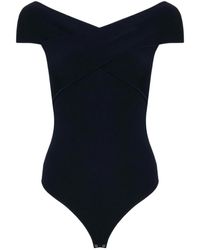 Michael Kors - Off-shoulder Ribbed Bodysuit - Lyst