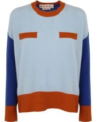 Marni - Round Neck Cashmere Sweater - Lyst