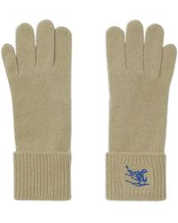 Burberry - Ekd-Embroidered Knitted Gloves - Lyst