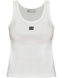 Tory Burch - Logo Cotton Tank Top - Lyst