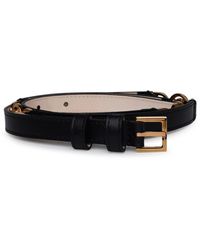 Versace - Leather Low Belt - Lyst