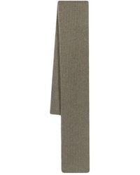 Ganni - Ribbed-knit Rectangle Scarf - Lyst