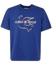 Casablancabrand - Drapeau De Collombes Printed T-Shirt - Lyst