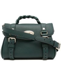 Mulberry - Mini Alexa Green Leather Crossbody Bag - Lyst