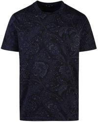 Etro - 'Roma' Cotton T-Shirt - Lyst