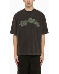 Off-White c/o Virgil Abloh - Off- Skate T-Shirt With Bacchus Graphic - Lyst