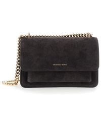 MICHAEL Michael Kors - Shoulder Bag With Chain Strap And Front Logo - Lyst