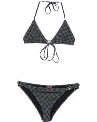 Gucci - Gg Triangle Bikini Set - Lyst