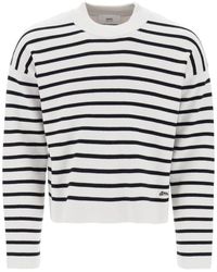 Ami Paris - Striped Magic Pullover Sweater - Lyst