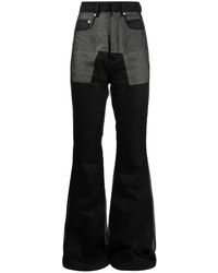 Rick Owens - Bolan Flared High-Waisted Jeans - Lyst