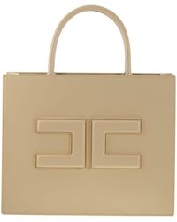 Elisabetta Franchi - Medium Tote Bag With Logo - Lyst