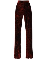 Slacks and Chinos Wide-leg and palazzo trousers Etro Silk Paisley Pattern Pants in Red Save 56% Womens Clothing Trousers 