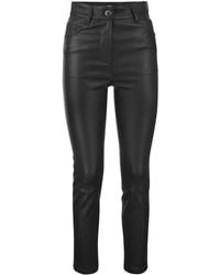 Black Leather Pants for Women - Up to 82% off | Lyst