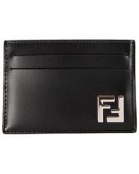 Fendi - Ff Squared Slim Card Holder - Lyst