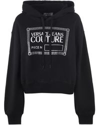 Versace - Couture Crop Sweatshirt - Lyst