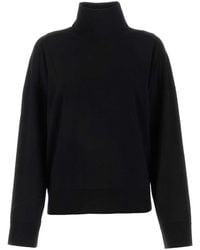 Bottega Veneta - Black Wool Oversize Sweater - Lyst