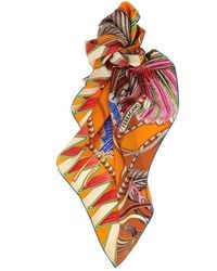 Ferragamo - 'Giada' Print Scarf - Lyst