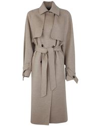 Max Mara - Falcon Double Breasted Trench Coat Clothing - Lyst