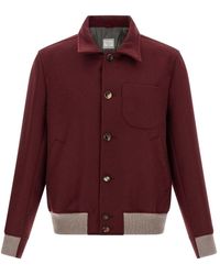 Brunello Cucinelli - Wool Bomber Jacket - Lyst