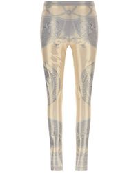 Versace Women's Lycra Baroque Coupe Des Dieux Print leggings