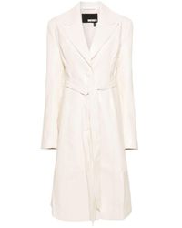 ROTATE BIRGER CHRISTENSEN - Single-breasted Belted Coat - Lyst