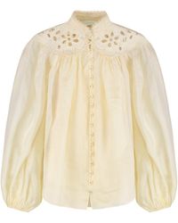 Zimmermann - Coco Ramie Shirts - Lyst