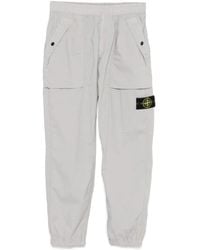 Stone Island - Regular Fit Jogger Trousers Stretch Cotton Tela 'Paracadute' - Lyst