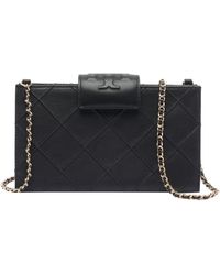 Tory Burch - Fleming Leather Wallet On Chain - Lyst