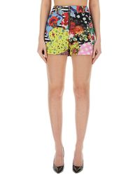 Moschino Jeans - Printed Shorts - Lyst