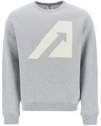 Autry - Crew-neck Sweatshirt With Logo Print - Lyst