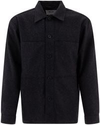 NN07 - "Isak" Wool Blend Overshirt - Lyst