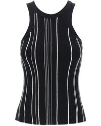 Totême - Toteme Ribbed Knit Tank Top With Spaghetti - Lyst