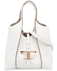Tod's - Timeless Mini Leather Shopping Bag - Lyst