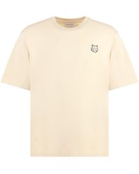 Maison Kitsuné - Cotton Crew-Neck T-Shirt - Lyst