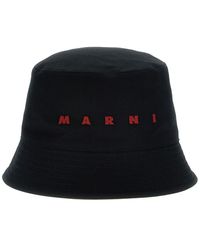 Marni - Logo Embroidery Bucket Hat - Lyst