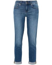 Liu Jo - Jeans With Rhinestone Detail - Lyst