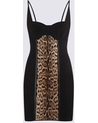 Roberto Cavalli - Viscose Mini Dress - Lyst